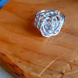 Wired wrapped Rose ring